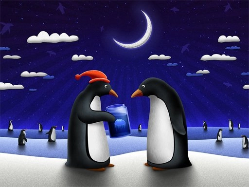Christmas Penguin Slide